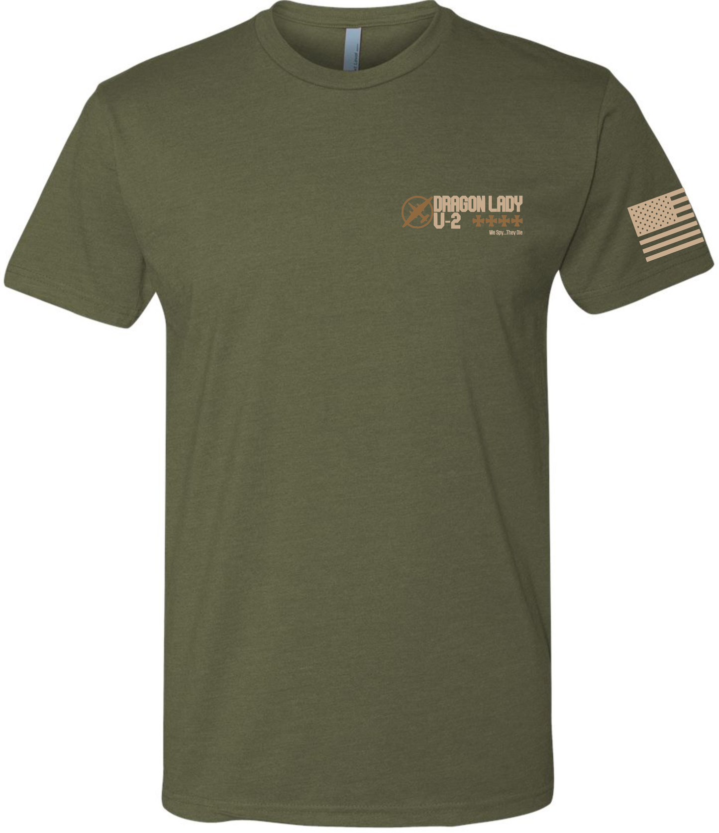 U-2 Flag: OD Green Tee Dark Earth Flag Sand U-2 image 1