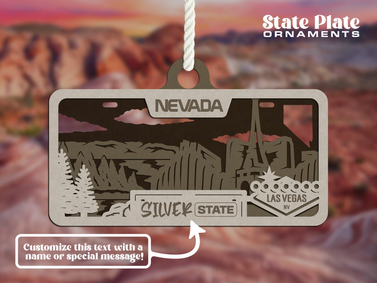 State License Plate Ornament image 48