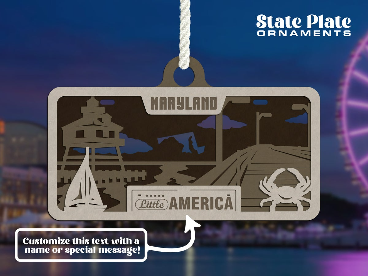 State License Plate Ornament image 6