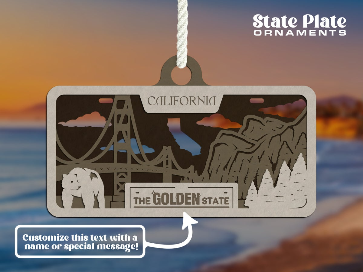 State License Plate Ornament image 22