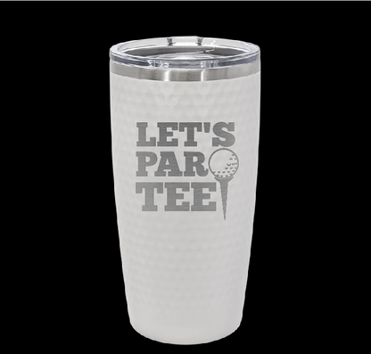 20oz Dimpled Golf Ball Tumbler image 2