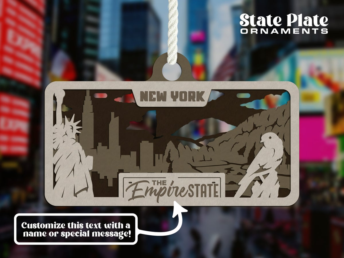 State License Plate Ornament image 46
