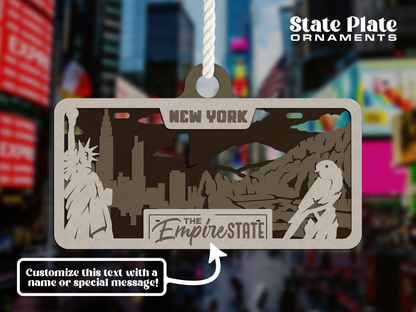 State License Plate Ornament image 46