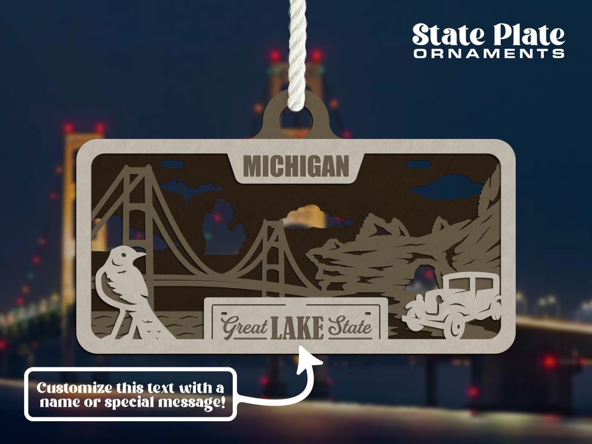 State License Plate Ornament image 4