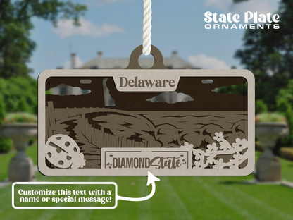 State License Plate Ornament image 19