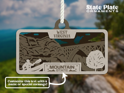 State License Plate Ornament image 30