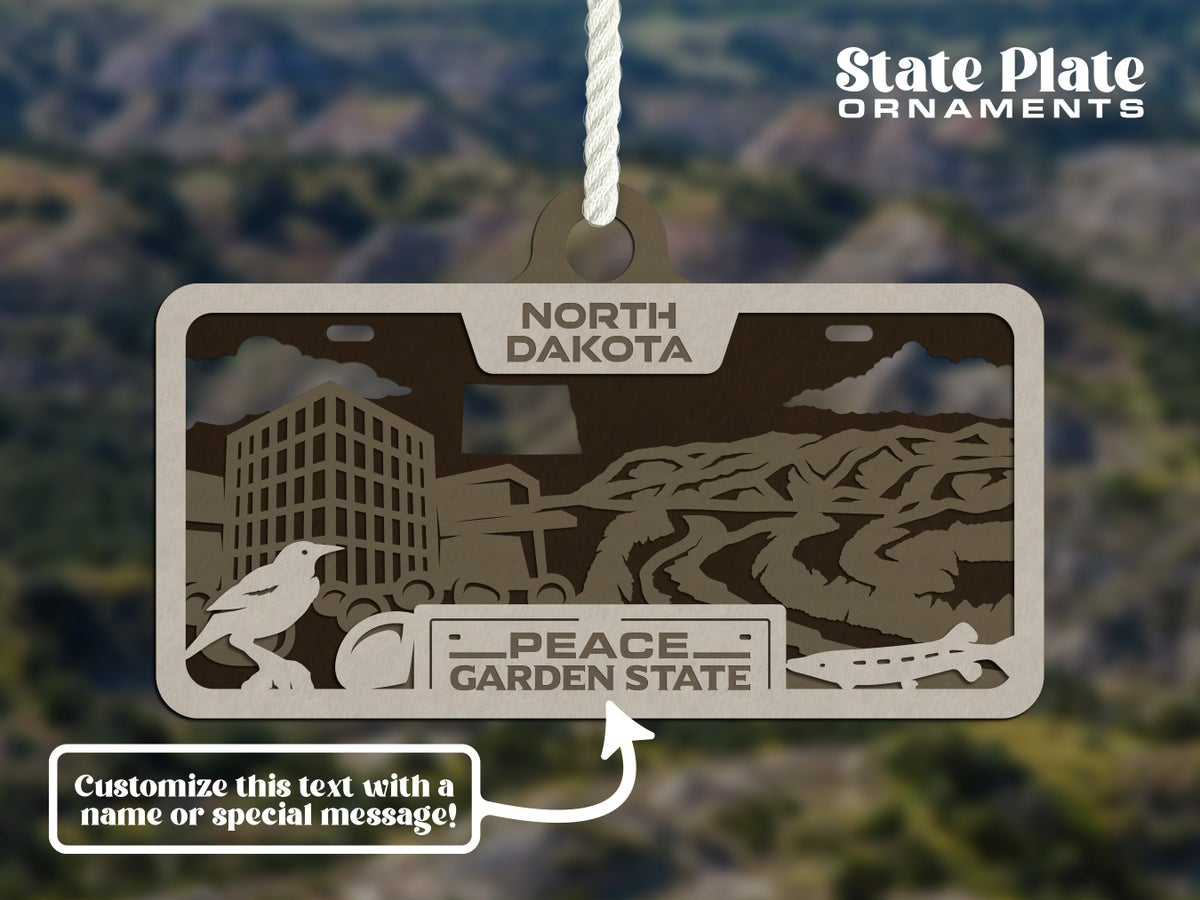 State License Plate Ornament image 44