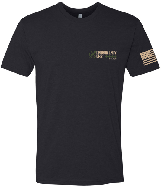 U-2 Flag: Black Tee OD Green Flag Sand U-2 image 1