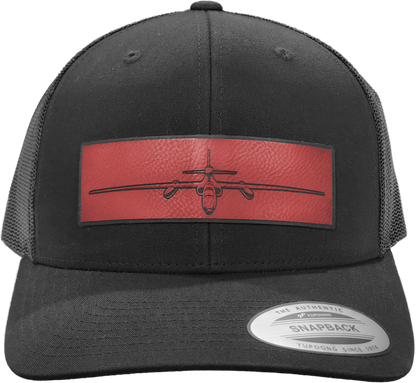 U-2 Profile View, Classic Trucker, Black Snapback image 1