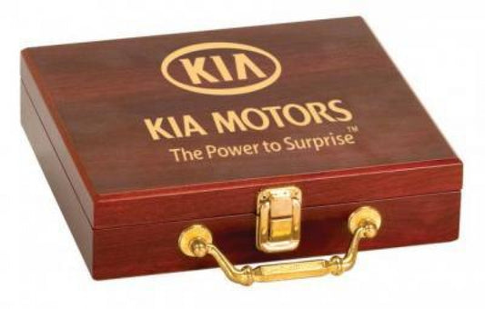 Rosewood Finish 100 Chip Poker Set image 1