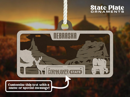 State License Plate Ornament image 49