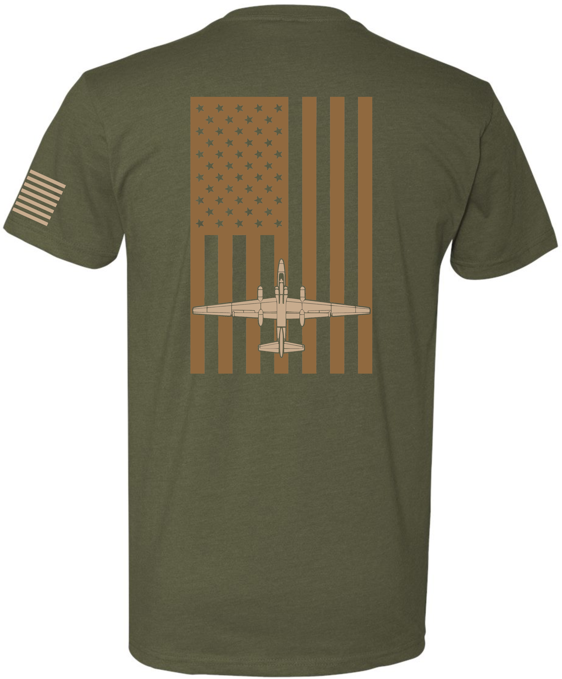 U-2 Flag: OD Green Tee Dark Earth Flag Sand U-2 image 0