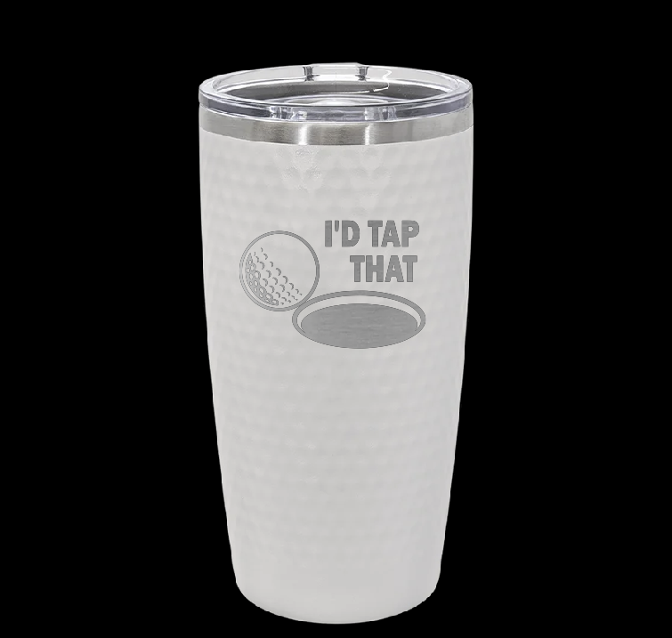 20oz Dimpled Golf Ball Tumbler image 3