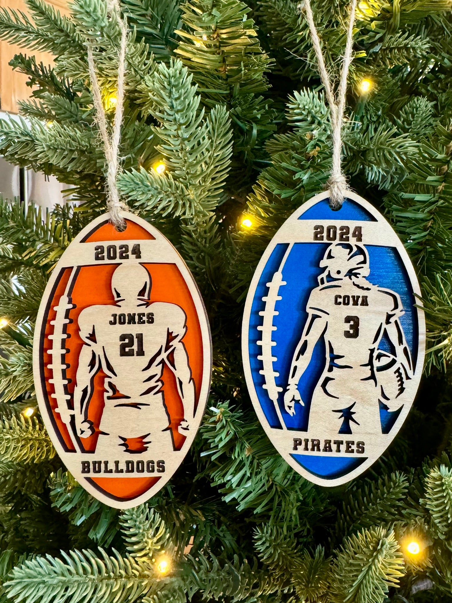 Football Spotlight Ornament image 2