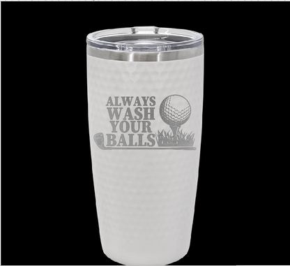 20oz Dimpled Golf Ball Tumbler image 9