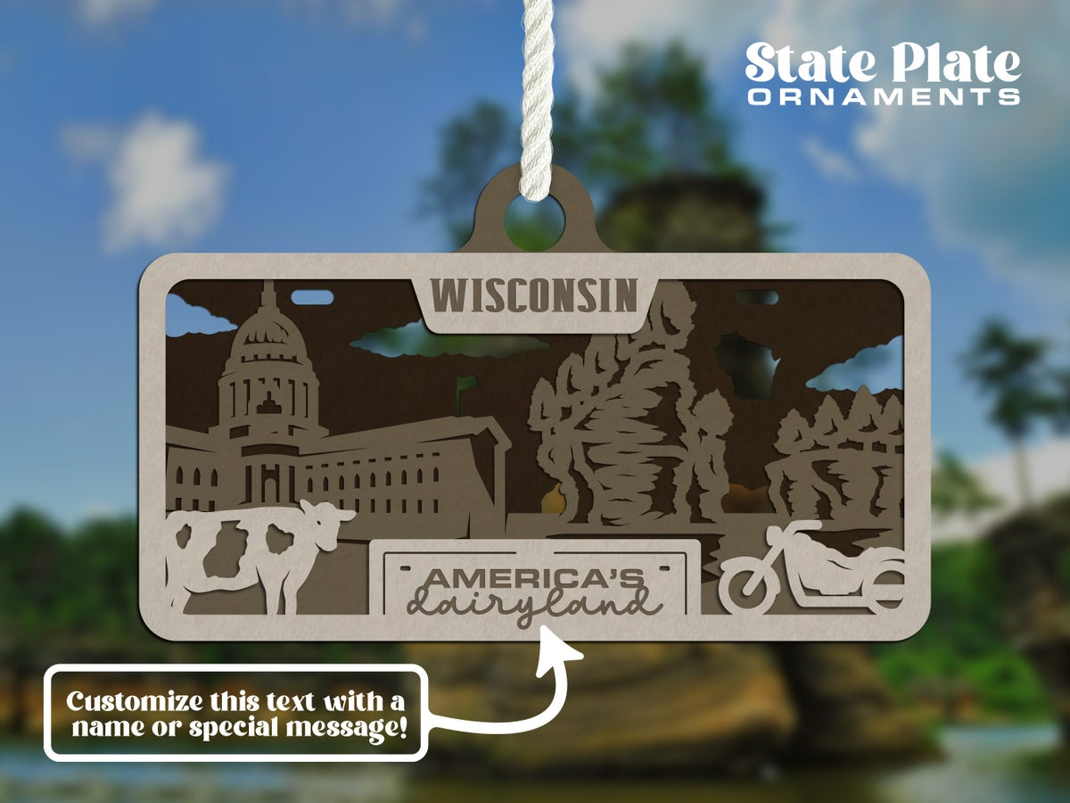 State License Plate Ornament image 29