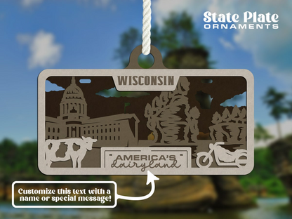 State License Plate Ornament image 29