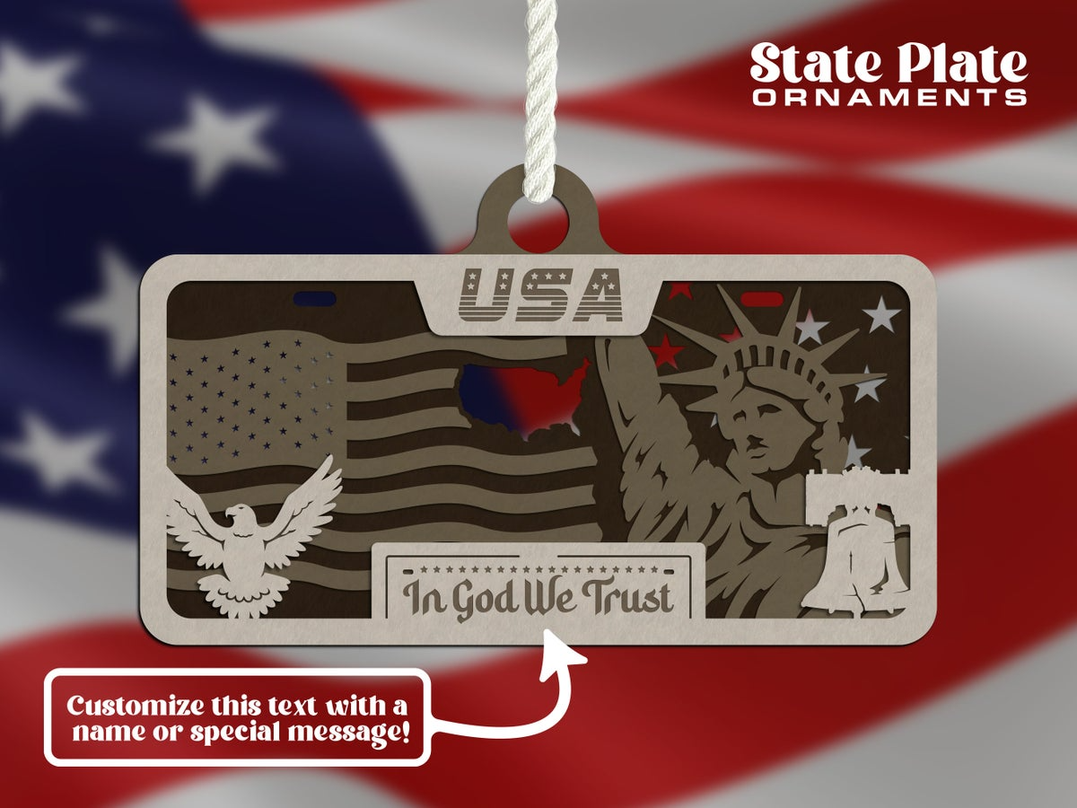 State License Plate Ornament image 36