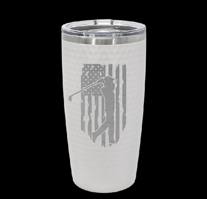 20oz Dimpled Golf Ball Tumbler image 7