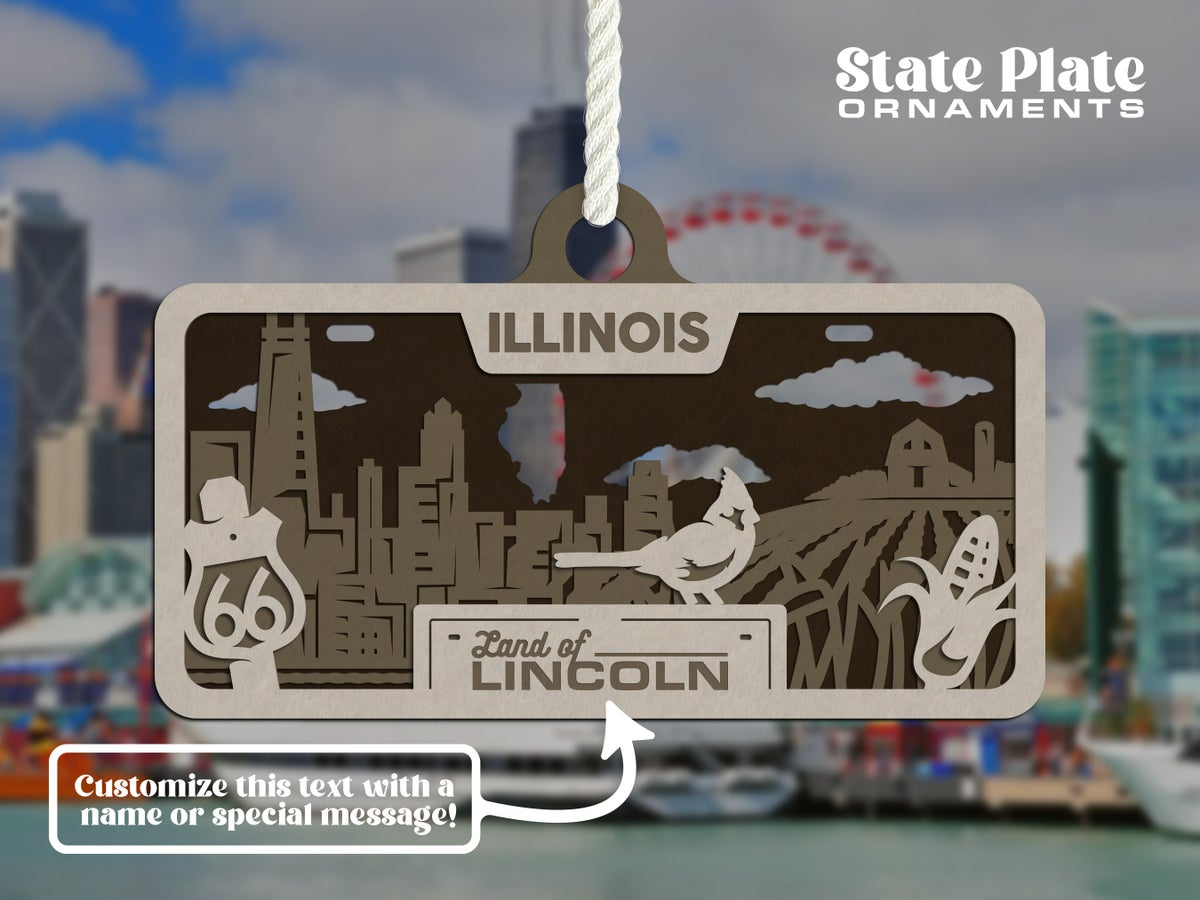 State License Plate Ornament image 13