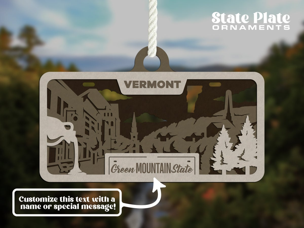 State License Plate Ornament image 34