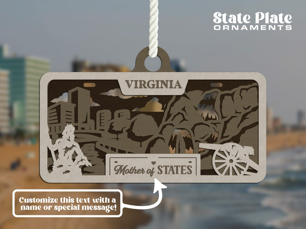 State License Plate Ornament image 33