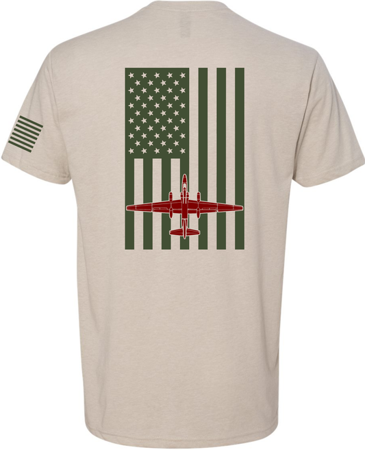 U-2 Flag: Sand Tee Green Flag Red U-2 image 0