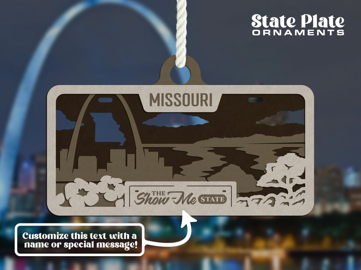 State License Plate Ornament image 1