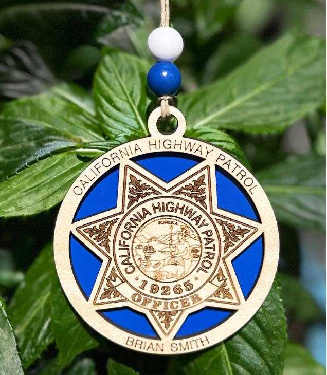 California Highway Patrol Ornament image 0