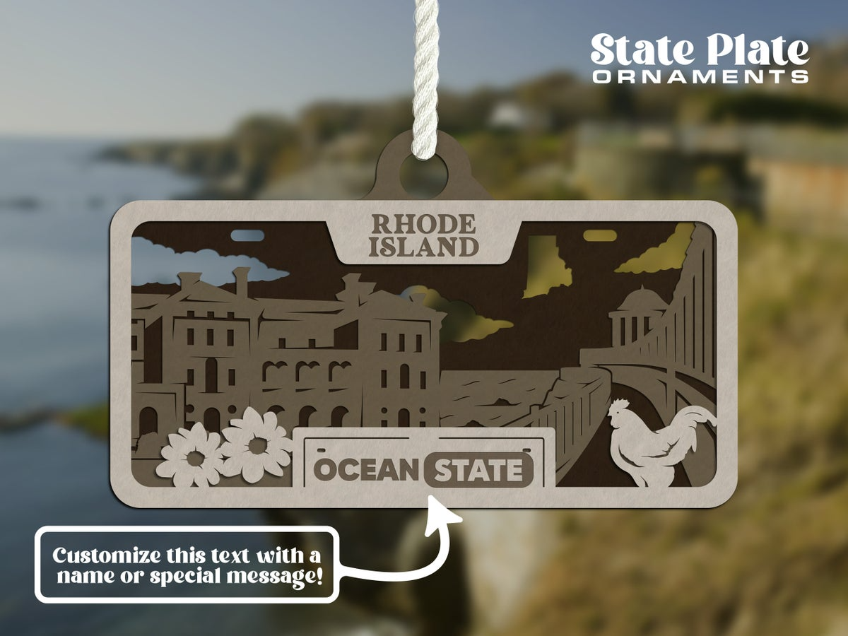 State License Plate Ornament image 40