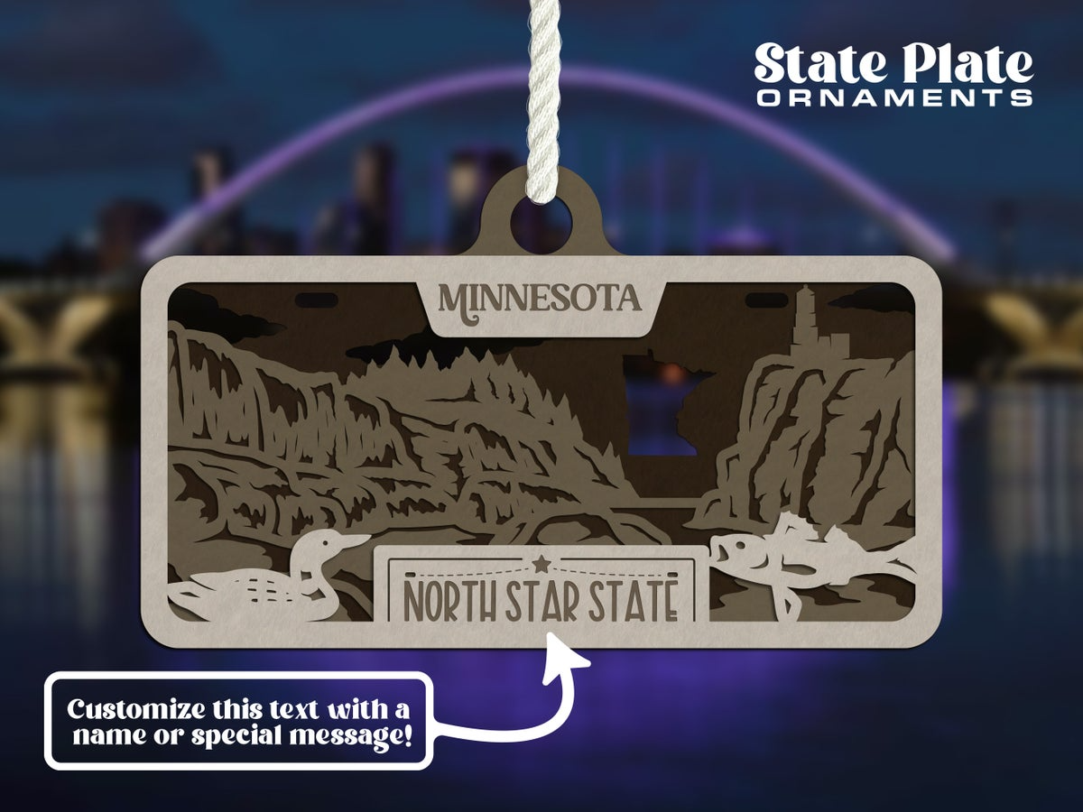 State License Plate Ornament image 3