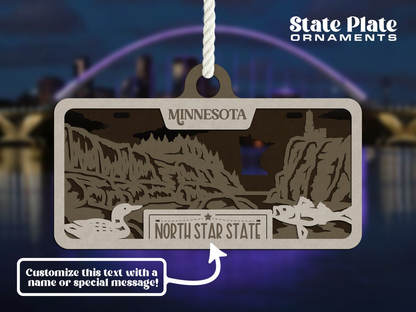 State License Plate Ornament image 3