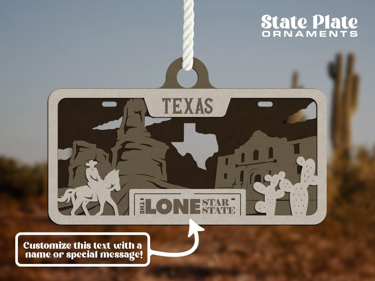 State License Plate Ornament image 37