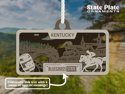 State License Plate Ornament image 9