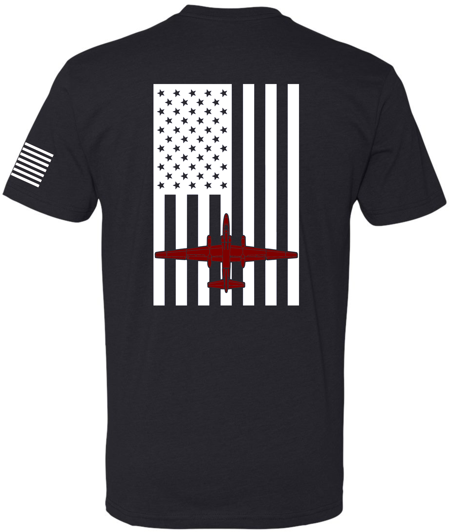 U-2 Flag: Heather Navy Tee White Flag Red U-2 image 0