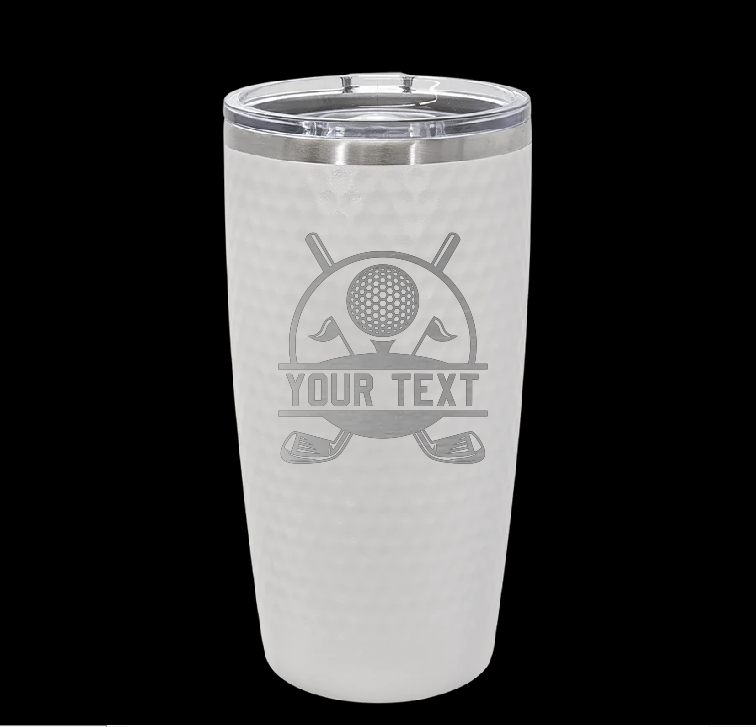 20oz Dimpled Golf Ball Tumbler image 4