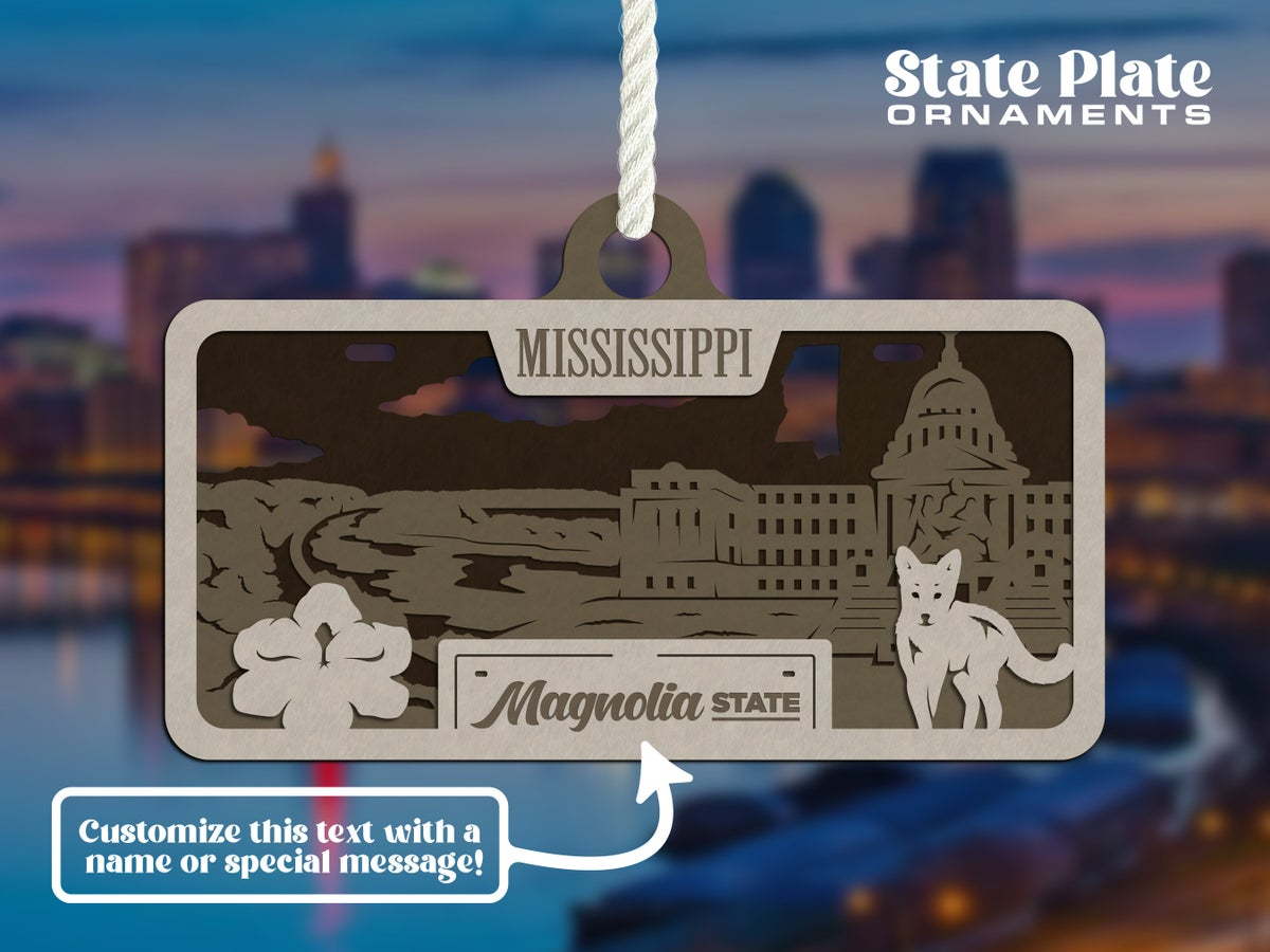 State License Plate Ornament image 2