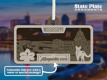 State License Plate Ornament image 2