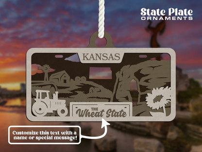 State License Plate Ornament image 10