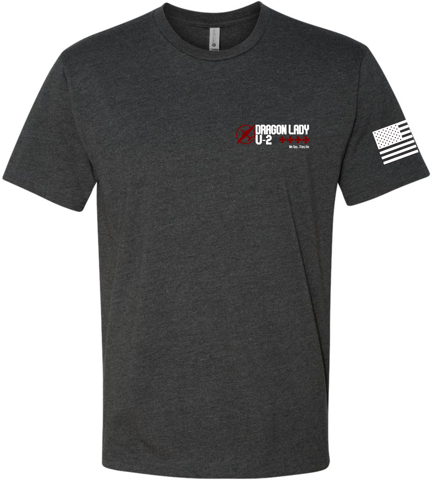 U-2 Flag: Heather Navy Tee White Flag Red U-2 image 7