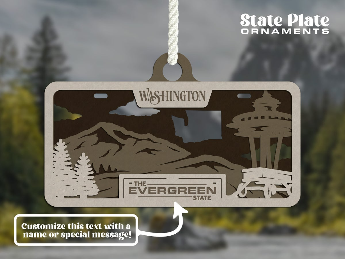 State License Plate Ornament image 32