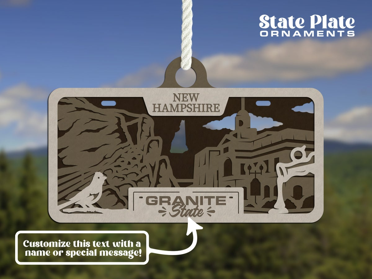 State License Plate Ornament image 47
