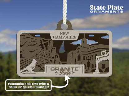 State License Plate Ornament image 47