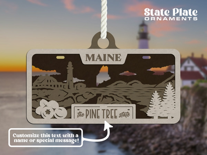 State License Plate Ornament image 7